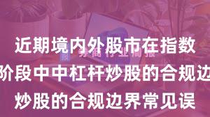 近期境内外股市在指数反复拉锯阶段中中杠杆炒股的合规边界常见误