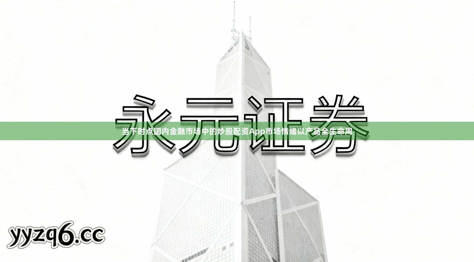 当下时点国内金融市场中的炒股配资App市场情绪以产品全生命周